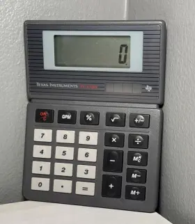 TI-1798 TEXAS INSTRUMENTS Solar Calculator Desk Display #2