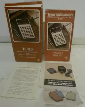 TI-30 TEXAS INSTRUMENTS Slide Rule Calculator Box Manual #2