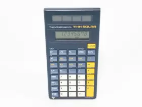 TI-31 TEXAS INSTRUMENTS Solar Scientific Calculator Cover #2