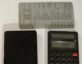 TI-34 TEXAS INSTRUMENTS Solar Scientific Calculator Cover Ex #3