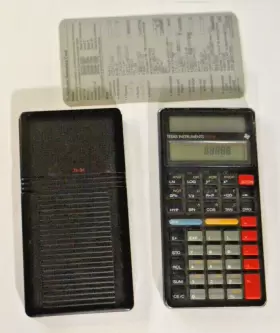 TI-34 TEXAS INSTRUMENTS Solar Scientific Calculator Cover Ex