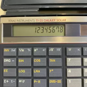 TI-35 TEXAS INSTRUMENTS Galaxy Solar Calculator #3