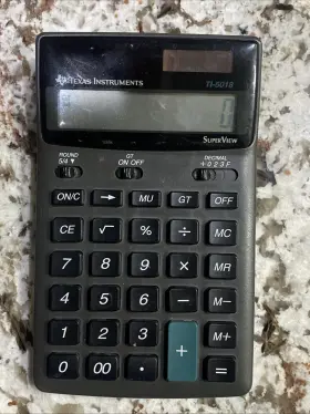 TI-5018 TEXAS INSTRUMENTS Solar Scientific Calculator View