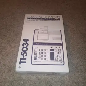TI-5034 TEXAS INSTRUMENTS Printer Display Calculator Niob