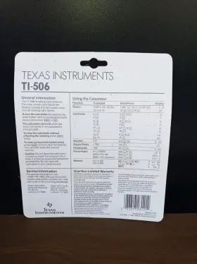 TI-506 TEXAS INSTRUMENTS Nos Solar Calculator #2