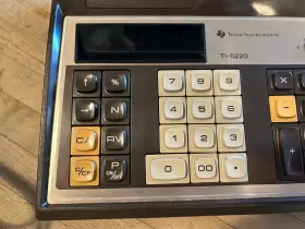 TI-5220 TEXAS INSTRUMENTS Calculator Paper #3