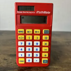 TI-7 TEXAS INSTRUMENTS Solar Calculator Mathmate Cover #2