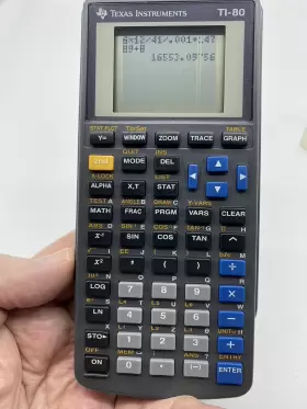TI-80 TEXAS INSTRUMENTS Graphics Calculator Box Manual #2