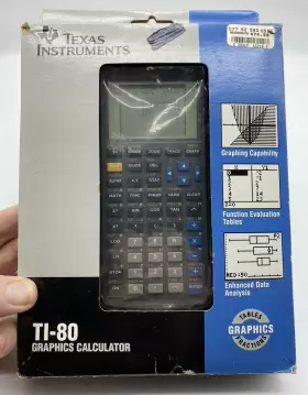TI-80 TEXAS INSTRUMENTS Graphics Calculator Box Manual