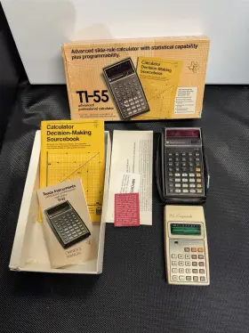TI55 TEXAS INSTRUMENTS Texes Calculator Box