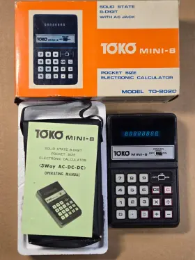 TD-802D TOKO Mini Calculator Clean Box