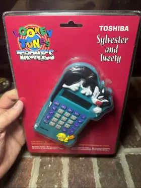 022265400166 TOSHIBA Tronics Handheld Calculator Looney Tunes