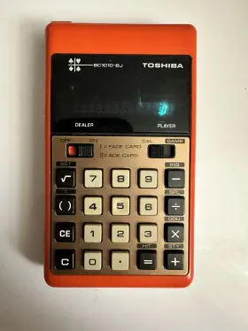 BC-1010BJ TOSHIBA Calculator Blackjack Game #2