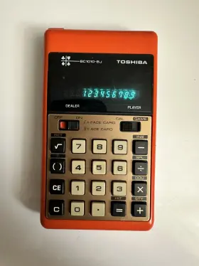 BC-1010BJ TOSHIBA Calculator Blackjack Game #3