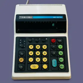 Toshiba Bc-1217a Vintage Calculator Tested Toshiba Bc-1217a Vintage Calculator Tested
