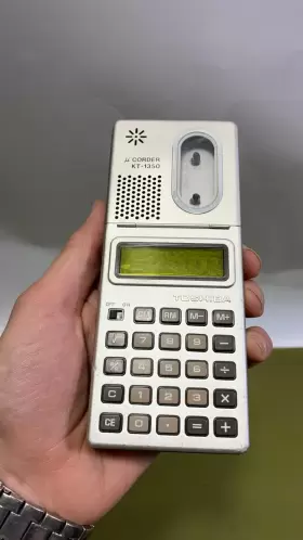 KT-1350 TOSHIBA Corder Mini Cassette Recorder Calculator