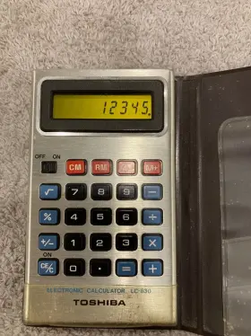 LC-830 TOSHIBA Ultra Lcd Calculator #2