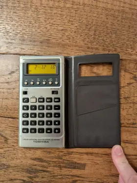 LC-834WA TOSHIBA Crystal Calculator Wa