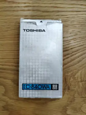 LC-840WA-ELECTRONIC TOSHIBA Auto Calendar Crystal Calculator #2