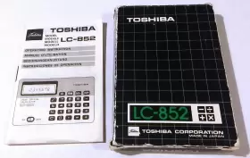 LC-852 TOSHIBA American Calculator Manual Box #2