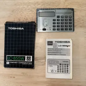 LC-855W TOSHIBA American Calculator Manual Box