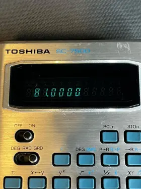 SC-7500 TOSHIBA Calculator #2