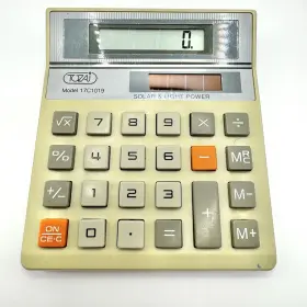 17C1019 TOZAI Solar Calculator Desk Taiwan