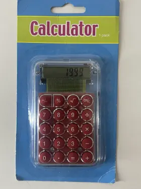 A693842 TWO POWERS Translucent Solar Power Calculator Buttons