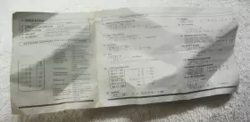 1040 UNISONIC Calculator Sheet Manual #2