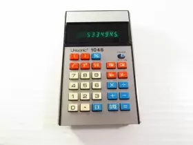 1048-A UNISONIC Handheld Calculator Lcd Display #2
