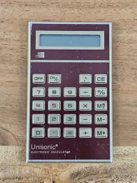 7212 UNISONIC Lc Pocket Calculator Battery