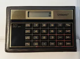7219 UNISONIC Solar Lc Pocket Calculator Credit Card Cover #3
