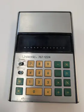 767-1224 UNISONIC Desktop Calculator Memory Feature