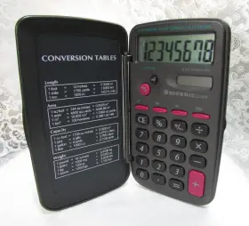 LC1416 UNISONIC Dual Power Solar Calculator Hinged #3