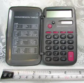 LC1416 UNISONIC Dual Power Solar Calculator Hinged