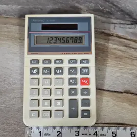XL-101BX UNISONIC Calculator Dual Power Lay Flat Prop Up
