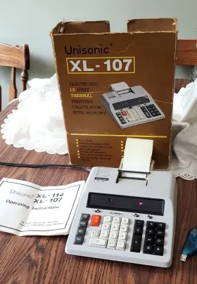 XL-107 UNISONIC Thermal Printing Calculator Memory