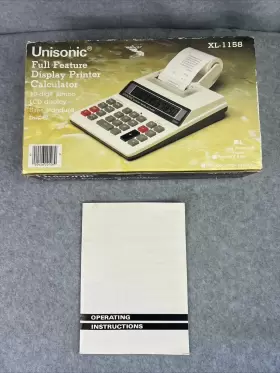 XL-1158 UNISONIC Feature Display Printer Calculator #3