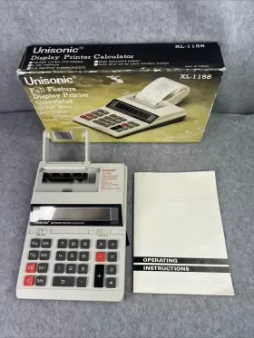 XL-1158 UNISONIC Feature Display Printer Calculator