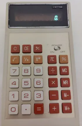 104R VICTOR Vacuum Fluorescent Display Calculator Cover #2