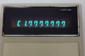 104R VICTOR Vacuum Fluorescent Display Calculator Cover #3