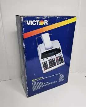 1230-4 VICTOR Printing Calculator Desktop Ac