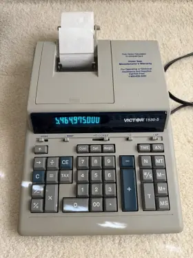 1530-5 VICTOR Key Printing Calculator