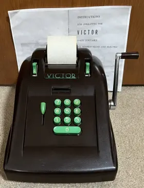7-83-4 VICTOR Key Bakelite Calculator
