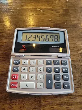 XRX-170 SOLAR Folding Pocket Calculator