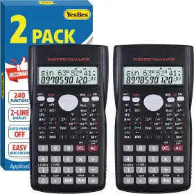 SCIENTIFIC-2P YESBES Pack Calculators Screen Display