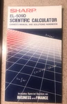 Vintage Sharp El-509d Scientific Calculator Owner's Manual & Solutions Handbook. Fixed Price $5.25.