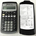 Texas Instruments Ba Ii Plus Financial Calculator W/ Manual - Great Condition. Fixed Price $12.54.