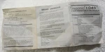 1040 Unisonic 1980s Calculator Model ,instructions Sheet Manual,8 Digit Vtg. Fixed Price $4.99.