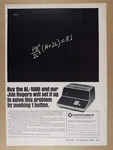 1969 Commodore Al-1000 Electronic Calculator Vintage Print Ad. Fixed Price $9.99.